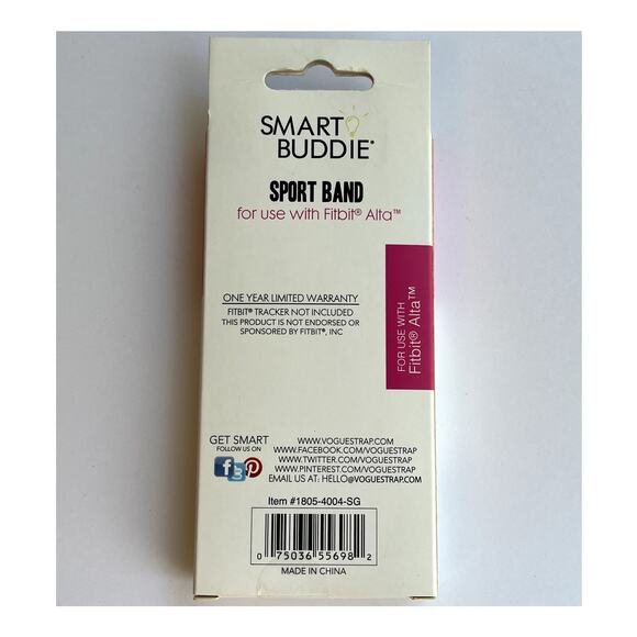 Smart Buddie Sport Band Pink Fitbit Alta New - Picture 4 of 7